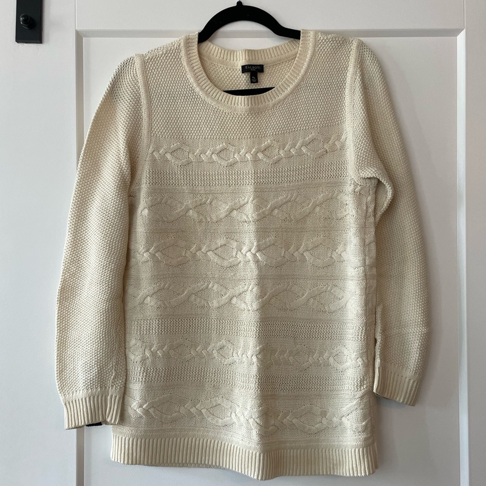 Talbots Cream Sweater